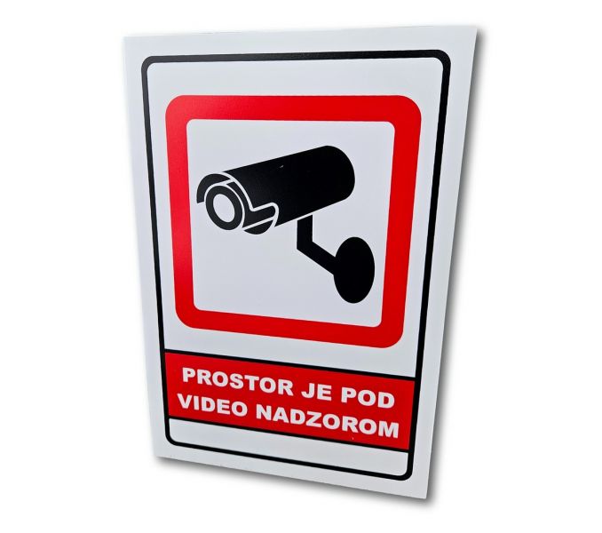 Video nadzor PVC tabla 20 x 30 cm